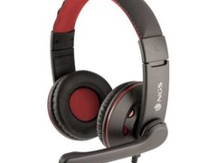 Casti audio NGS VOX420DJ, microfon, 3.5mm, 1.8m, negru rosu